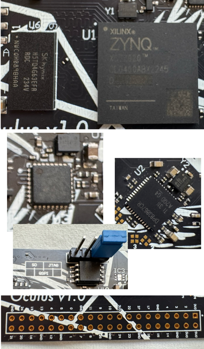 Oculus board closeups